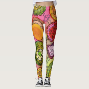 Pink Buckle Leggings