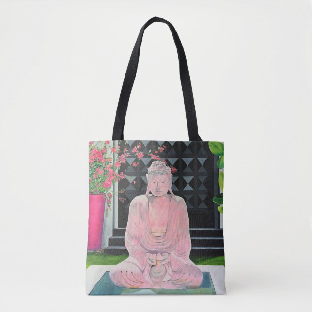 Pink Buddha Tote Bag (Front)