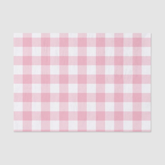 Pink Buffalo Check Pattern Tissue Paper (Front)
