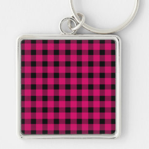 Pink Buffalo Country Lumberjack Plaid Key Ring