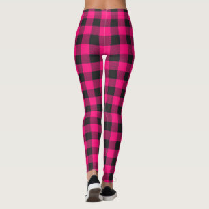 Pink Buffalo Plaid Leggings