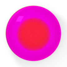 Pink bullseye design paperweight