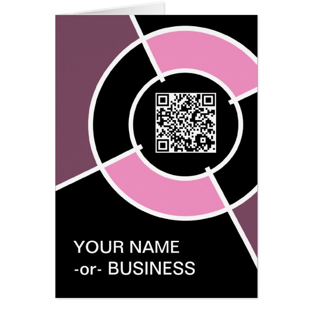 pink bullseye QR code (Front)