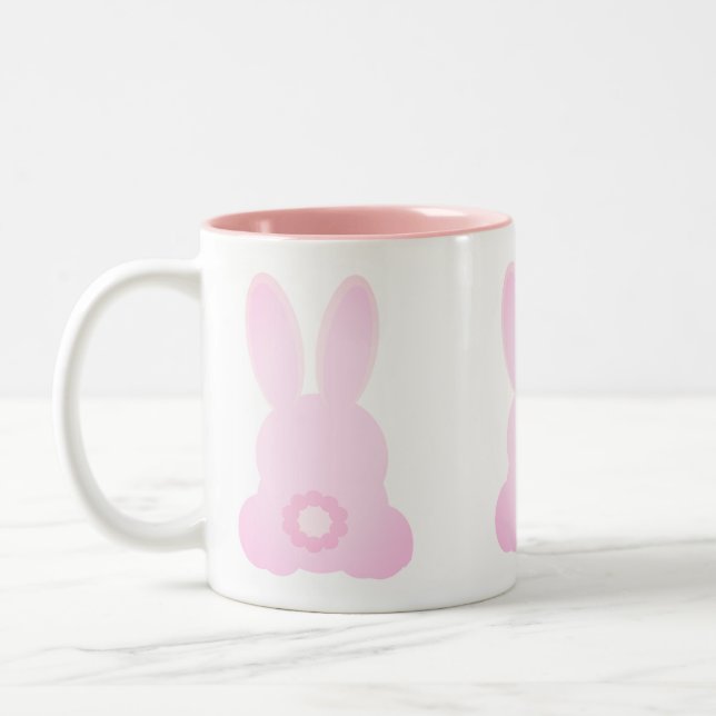 Pink Bunnies Mug (Left)
