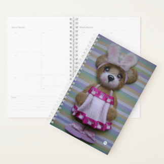 Pink Bunny Ears Tear Bear Planner