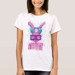 Pink Bunny Lost in Music T-Shirt