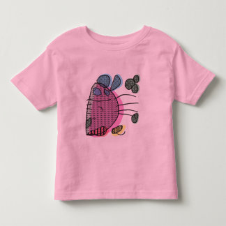 Pink bunny playing drums kids T-shirt