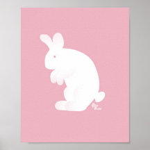 Pink Bunny Print