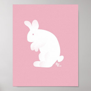 Pink Bunny Print