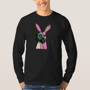 Pink Bunny Rabbit Gas Mask T-Shirt
