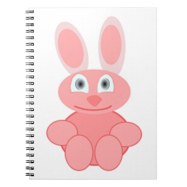 PINK BUNNY RABBIT NOTEBOOK (Front)