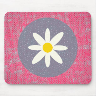 Pink Burn Out Pattern Peace Love Destiny Art Mouse Mat