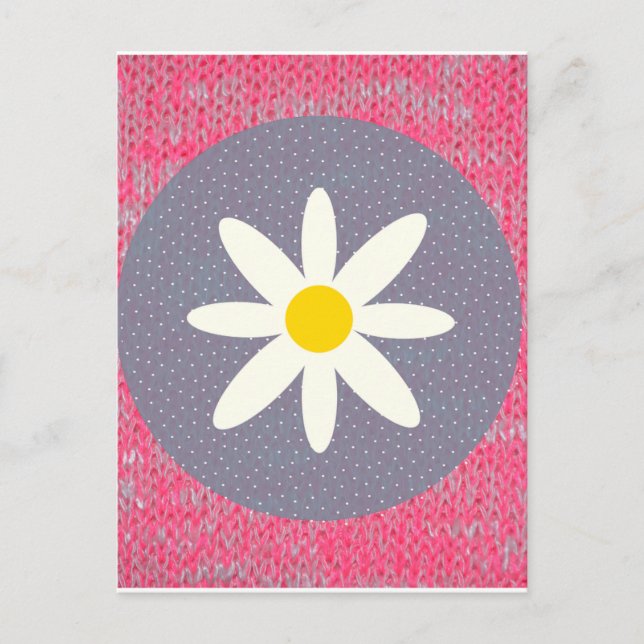 Pink Burn Out Pattern Peace Love Destiny Art Postcard (Front)
