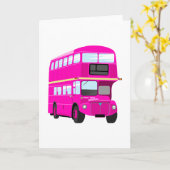 Pink Bus Card (Yellow Flower)