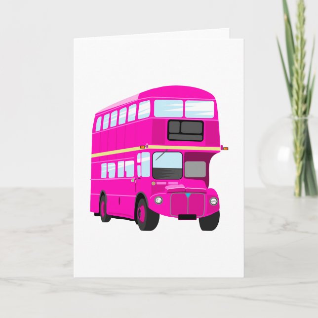Pink Bus Card (Front)