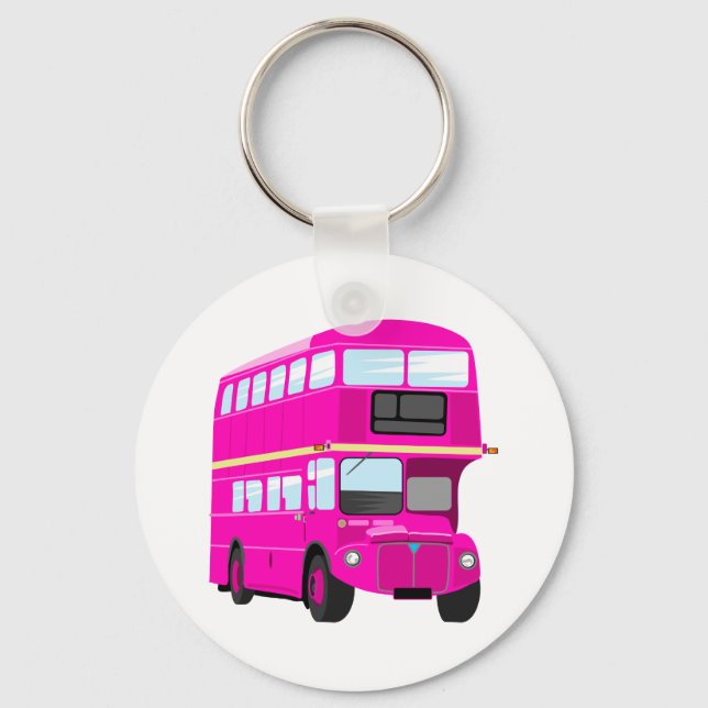 Pink Bus Key Ring (Front)