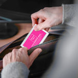 Pink Business Brand on Business Card Case<br><div class="desc">Pink business brand on customisable business card case. Customise it by uploading your business logo and typing the name, address, phone number, e-mail and website or social media page of your business. Customise it to advertise your business or to promote your brand name to customers or clients. Customisable office supply...</div>