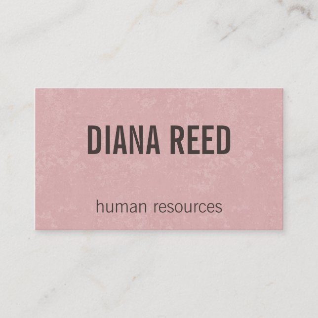 Pink Business Card (Front)