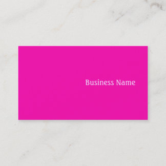 Pink Business Card
