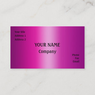 Pink Business Card