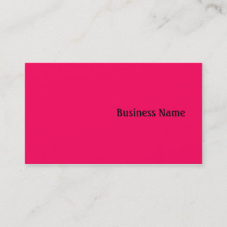 Pink Business Card