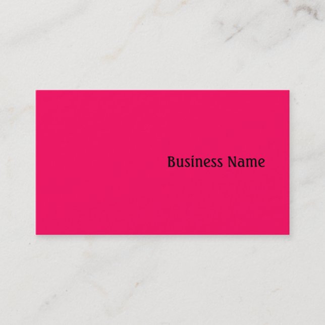 Pink Business Card (Front)