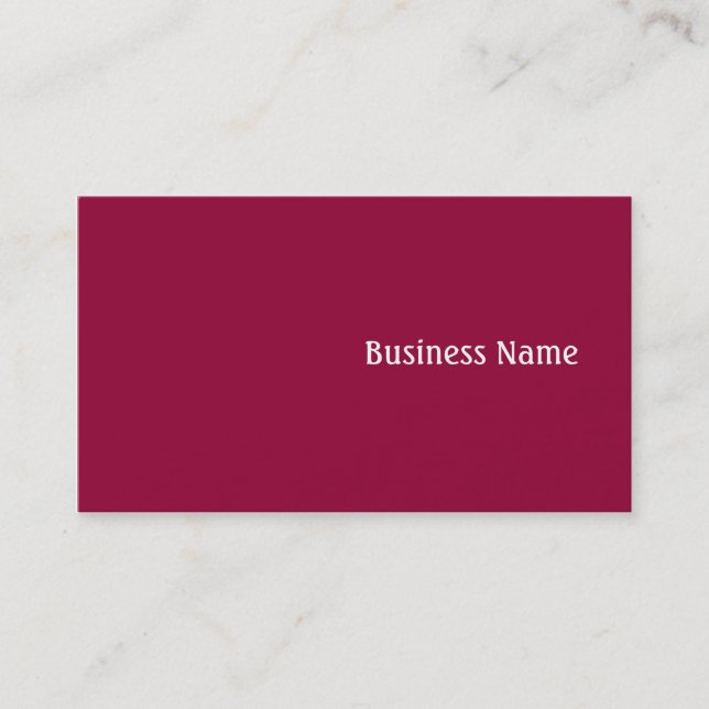Pink Business Card (Front)