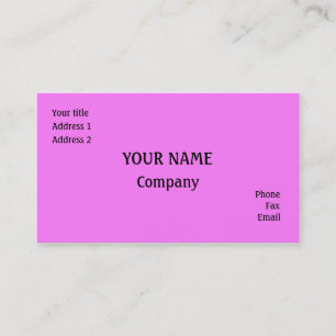 Pink Business Card