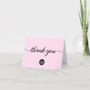 Pink Business Customer Appreciation Thank you Card