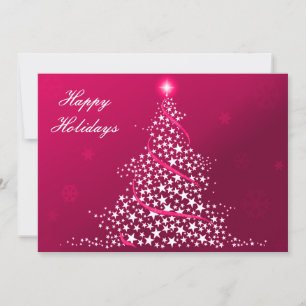 pink Business Holiday Flat cards