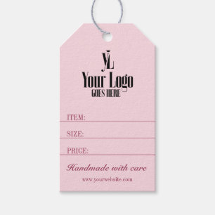 Pink Business Logo Clothing Boutique Price Tag