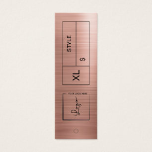 Pink Business Logo Price Label Hang Tag