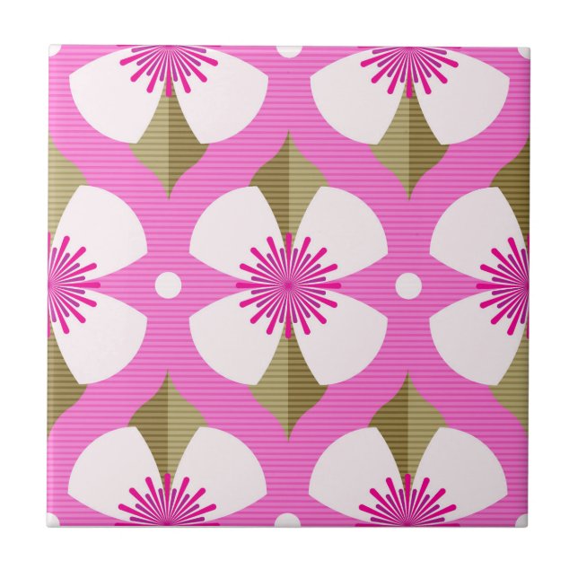 Pink Buttercup Tile (Front)
