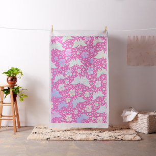 pink,butterflies, colourful, happy, fabric, patter fabric