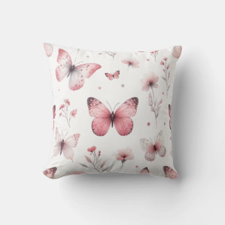 Pink Butterflies Cushion
