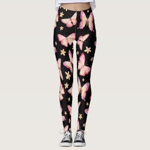 Pink Butterflies  Leggings