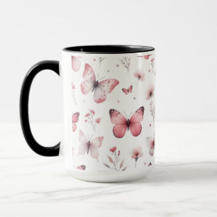 Pink Butterflies Mug