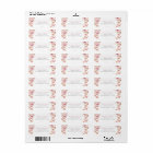 Pink Butterflies Sweet 16 Quince 15 Return Address