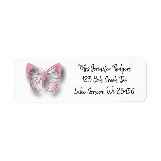 Pink Butterfly (Front)