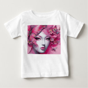 Pink Butterfly Baby T-Shirt