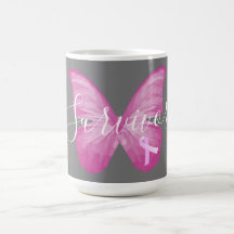 Pink Butterfly Breast Cancer Survivor