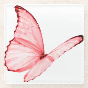 Pink Butterfly Coaster