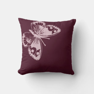 Pink Butterfly Cushion