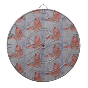 Pink Butterfly Dartboard