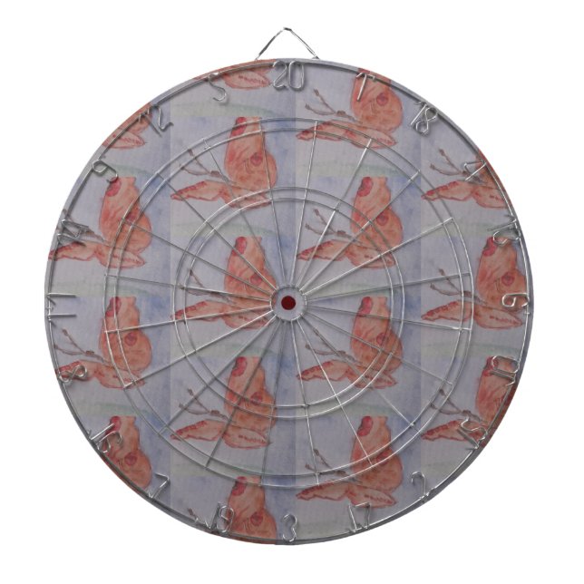 Pink Butterfly  Dartboard (Front)