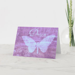 Pink Butterfly Dream Card