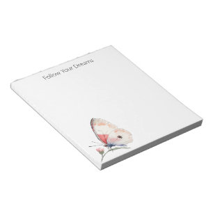 Pink Butterfly Dreams Notepad