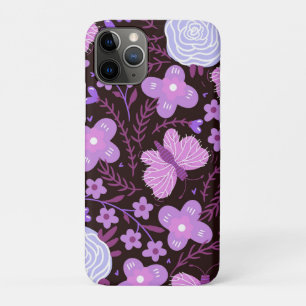 Pink Butterfly Flower iPhone 11 Pro Case