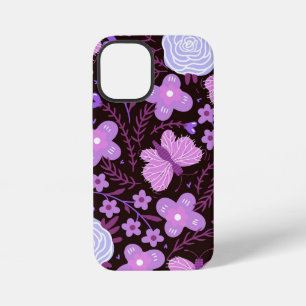Pink Butterfly Flower iPhone 12 Mini Case