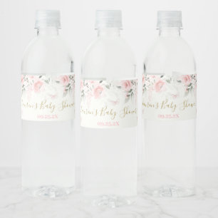 Pink Butterfly Food and Beverage Label Set